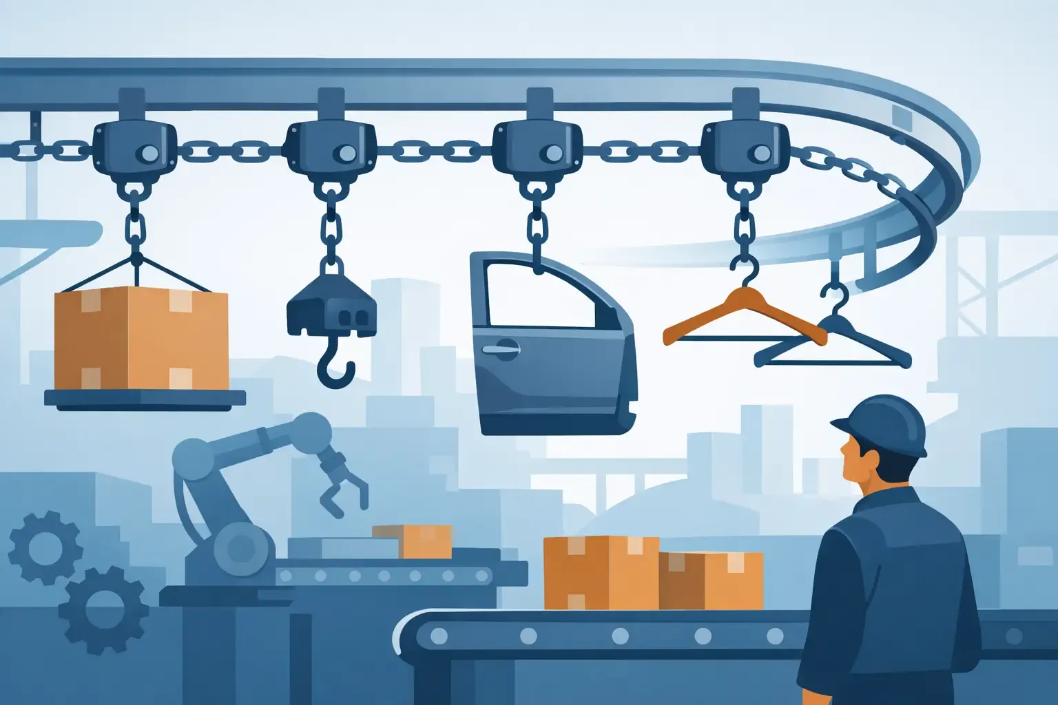 Overhead chain conveyor systems explained