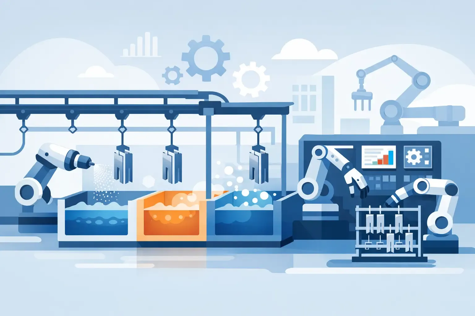 Surface treatment line automation basics
